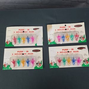 Renown. Push-In 5ct Replacement Bulbs 4 piece bundle. 60s Era
